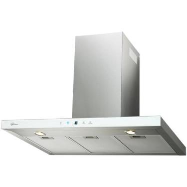 Imagem de Coifa de Parede Digital Fischer Infinity Touch 90cm Vidro Branco, Bran
