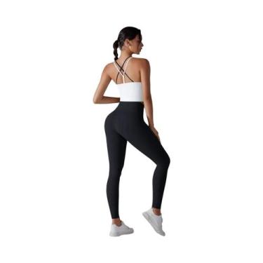 Imagem de Conjunto De Yoga Feminino Sem Costura, Com Efeito Levanta Bumbum, Sem 