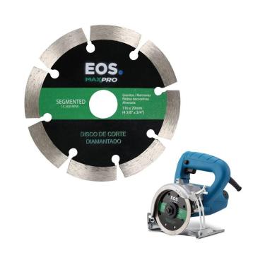 Imagem de Kit 3 Discos de Serra Mármore Diamantado Segmentado DSMS110 para Abertura de Canaletas EOS