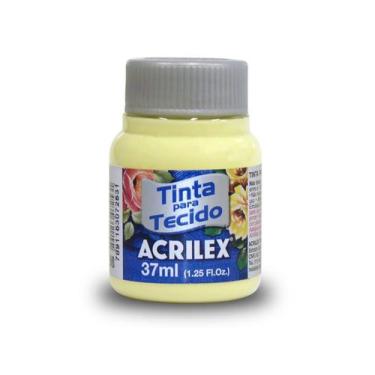 Imagem de Tinta de tecido 37ml Acrilex - Amarelo Bebe 808 Tinta de tecido 37ml A