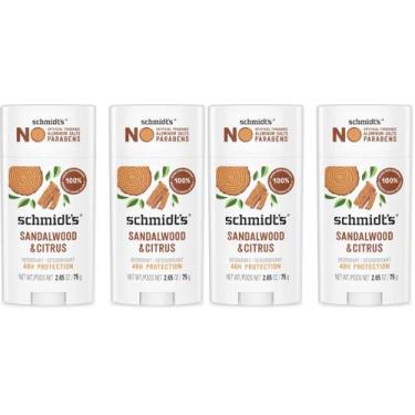 Imagem de Desodorante Schmidt's Sandalwood Citrus Vegano 75 g - Pack com 4