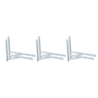 Imagem de 03 par suporte ar cond 30.000 36.000 btus 600mm com reforço - SM STEEL