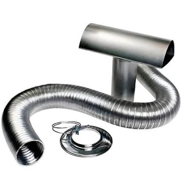 Imagem de Kit Chaminé Aquecedor A Gás Exaustão 120mm x 75 cm ate 3 MT - WESTAFLE