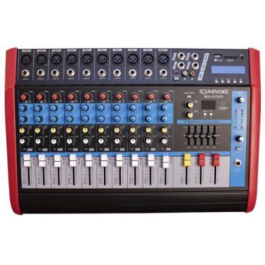 Imagem de Mesa de Som Amplificada Soundvoice MA1030X de 10 Canais C/ Efeitos de 