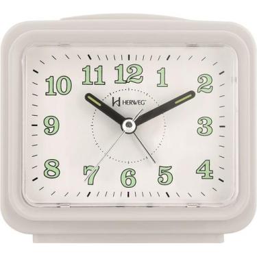 Imagem de Despertador Quartz Branco Herweg 2588