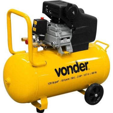 Imagem de Motocompressor De Ar 8PCM 50 Litros Monofásica Mcv50 Vonder -, 110V
