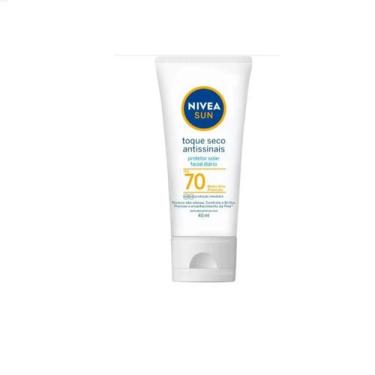 Imagem de Protetor Solar Facial Toque Seco Antissinais FPS70 40ml Nivea Sun