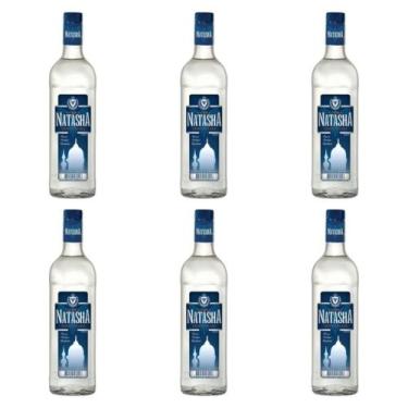 Imagem de Kit 06 Vodka Nacional Natasha Tri Destilada 900ml