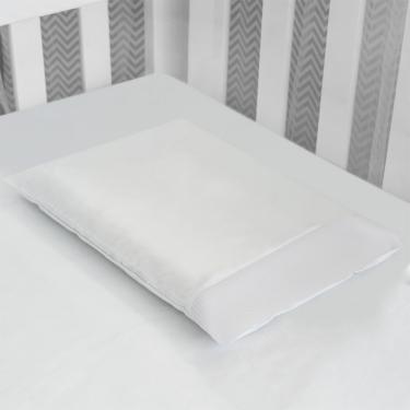 Imagem de Fronha Estampada Algodão Para Travesseiro Bebê 2 Peças - Piquet Branco