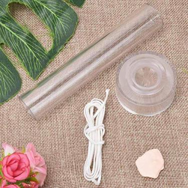 Imagem de Molde de vela, plástico + metal Flat Top Design Reuse Ferramenta de Fabrico de Velas, para Casa (2,2 x 15 postes retos de telhado de igreja)