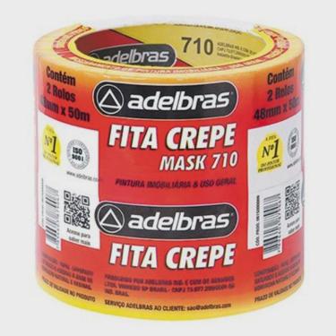 Imagem de Fita Crepe Mask 710 48mm X 50m Adelbras