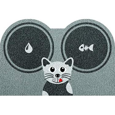 Imagem de Vinil Super Print PET Hora do Lanche Cat Kapazi Cinza