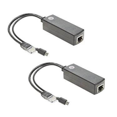 Imagem de UCTRONICS para Raspberry Pi PoE Splitter 5V [2 unidades] – Adaptador PoE ativo para Micro USB, compatível com IEEE 802.3af, para tablets, Dropcam e Raspberry Pi 2/3, e mais