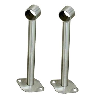 Imagem de Baoblaze 2X Suporte para haste de suporte para suporte de trilho de guarda-roupa, 25 mm – 200 mm