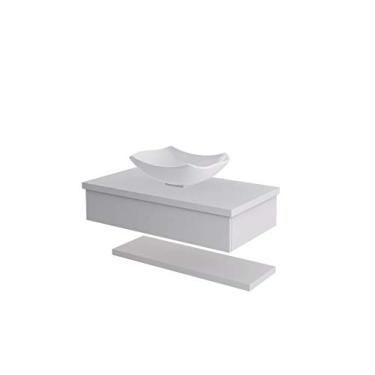 Imagem de Conjunto Bancada C/Cuba L42 e Prateleira Metrópole 805