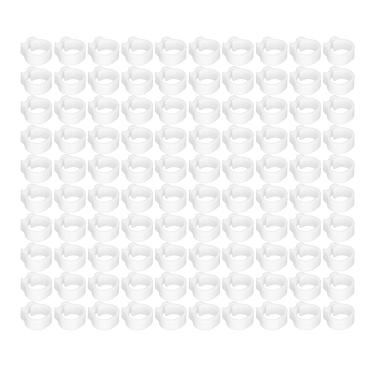 Imagem de Anéis de Perna de Pombos, Anéis de Perna de Aves Compacta Durável para Identificação e Marcação de Pombos(Branco)
