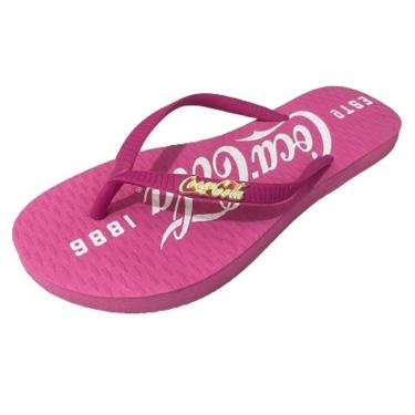 Imagem de Chinelo Dedo Feminino Casual Borracha Coca Cola CC3516