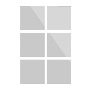 Imagem de Tingpai Folhas de espelho flexíveis reflexivas telhas de espelho PET autoadesivas Adesivos de espelho sem vidro pa deco ção de casa pa uso diário Sala de estar Bancada do banheiro