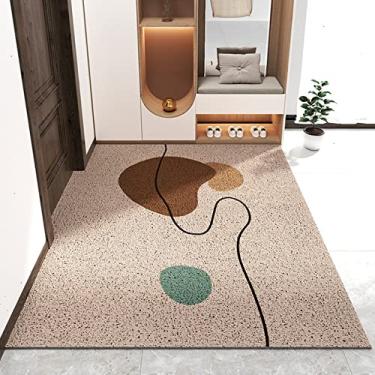 Imagem de SHENGANG Capacho de porta de casa quarto cozinha sala de estar tapete PVC antiderrapante tamanho personalização tapete de porta de corredor interno, q, 60x90 cm
