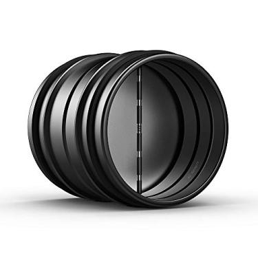 Imagem de AC Infinity Amortecedor de 20 cm, inserção de dutos de fluxo de ar unidirecional com lâminas dobráveis carregadas por mola para dutos de 20 cm em exaustores e ventiladores de banheiros