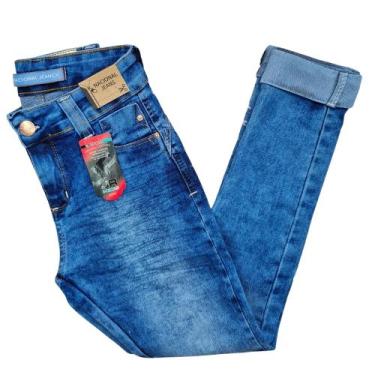 Imagem de Calça Juvenil Jeans Menina Com Lycra Tam 10 Ao 16 Anos. - Jr Kids