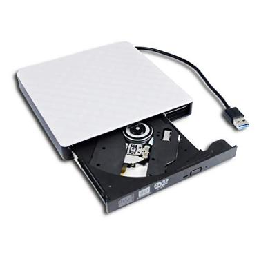Imagem de Drive portátil USB 3.0 externo DVD CD Player para laptop de jogos Dell, 8X DVD+-R/RW DL DVD-RAM CD-RW gravador para Inspiron 15 13 14 17 Series 7000 5000 3000 7577 7567 2 em 1 desktop multifuncional