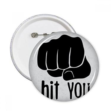 Imagem de Emblema de punho personalizado com gesto redondo, broches redondos, emblema, acessório, decoração, 5 peças