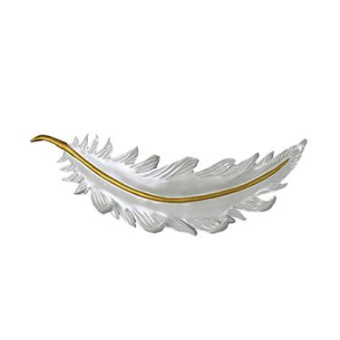 Imagem de KIZQYN Ganchos de casaco pena montado na parede cabide de casaco gancho de chave nórdico criativo gancho de entrada gancho de casaco cabide de parede rack de casaco montado na parede (cor: 1)