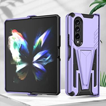 Imagem de Estojo de proteção rígido e resistente para Samsung Galaxy Z Fold4 Fold 4 5G antiderrapante, roxo, para galaxy Z Fold 4
