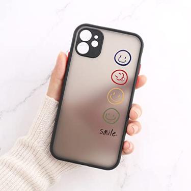 Imagem de Capa de telefone com rosto sorridente para iPhone 13 11 12 Pro Max Xr X Xs Max 12 Mini 7 8 6s Plus SE 2020 Proteção de lente de câmera capa rígida para PC, KD27, para iPhone 6S 6