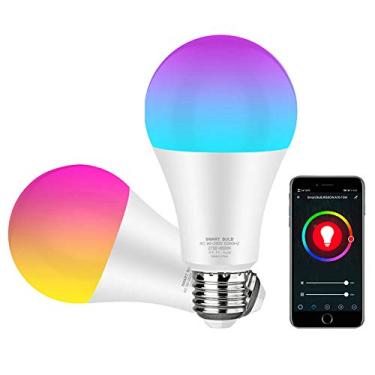 Imagem de Lâmpada Avatto Led Inteligente 15w RGB E27 wifi, regulável com aplicativo Smart Life e Tuya, controle de voz para Google Home, Alexa