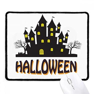 Imagem de Mousepad Castelo de Horror Happy Halloween Tapete de borracha para jogos
