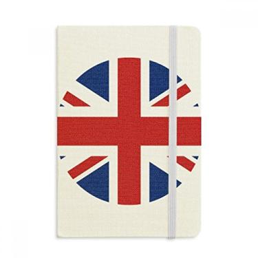 Imagem de Caderno com a bandeira nacional do Reino Unido da Europa, capa dura de tecido diário clássico A5