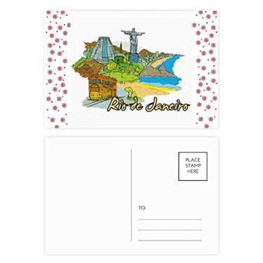 Imagem de Cartão postal pintado à mão do Brasil Rio De Janeiro, Natal, Natal, Celebração, Cartão postal Bênção