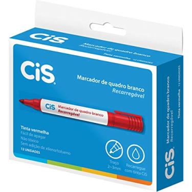Imagem de Marcador, CIS, 50.5800, Vermelho, pacote de 12