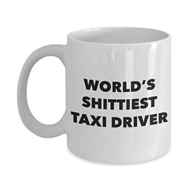 Imagem de Caneca de café com motorista de táxi – Motorista de táxi do mundo – Presentes para motorista de táxi – Ideia divertida de