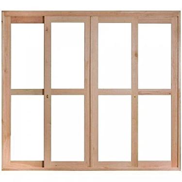 Imagem de Porta Janela com 2 Caixilhos de Correr e 2 Caixilhos Fixos para Vidros Inteiros Rondosul