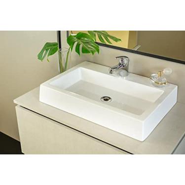 Imagem de Cuba de Apoio Mármore Sintético Paris Móveis Bosi Branco