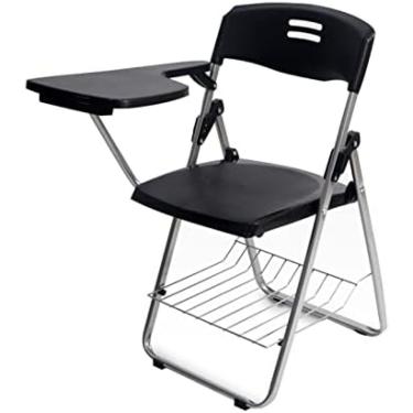 Imagem de Cadeira Dobrável De Plástico Cadeira De Treinamento Com Placa De Escrita Cadeira De Escritório Cadeira De Conferência Cadeira Traseira Cadeira De Instalação Livre Mesa E Cadeira Integrada Dobrável