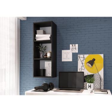 Imagem de Nicho de Parede Organizador Multiuso Funcionale Art in Móveis Preto