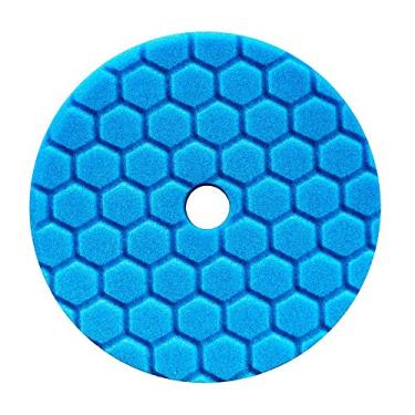 Imagem de Chemical Guys BUFX115HEX5 Hex-Logic Quantum Polimento/Acabamento Pad, Azul (14 cm serve para placa de suporte de 12 cm)