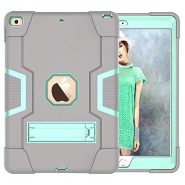 Imagem de QYiD Capa para Galaxy Tab S6 Lite 10,4 polegadas 2020, capa resistente com suporte à prova de choque, capa de proteção robusta com suporte integrado para Samsung Galaxy Tab S6 Lite 10,4 polegadas 2020