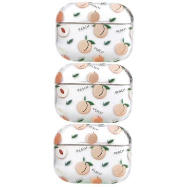 Imagem de Gadpiparty 3 Peças Capa De Silicone Para PC Estampagem A Quente Capa Protetora Para Caminhadas Capa De Fone De Ouvido Presente Feminino Capa De Fone De Ouvido Sem Fio Capa De Carregamento