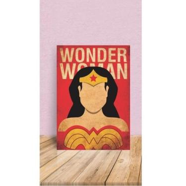 Imagem de Placas Decorativa 28X20cm Mdf Wonder Woman Mulher Maravilha - Hi99