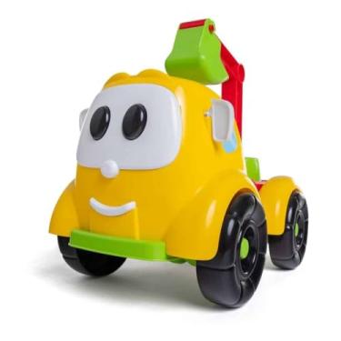 Imagem de TA TE TI - Carrinho de Brinquedo Escavadeira, Mão à Obra Rodadinhos, Tateti