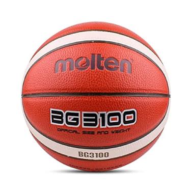 Imagem de Bola de basquete Molten GG7X tamanho oficial nº 7 de couro de poliuretano/treinamento ao ar livre FIBA basquete tamanho 7