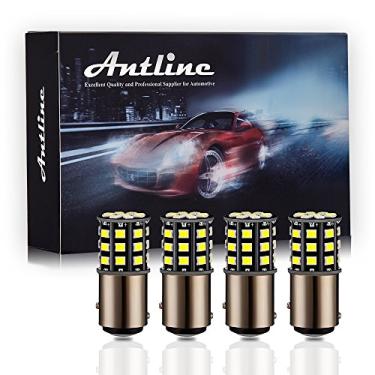 Imagem de Antline 1157 2057 2357 7528 BAY15D Lâmpadas de LED Brancas, 12-24V Super Bright 1000 lúmens Substituição para luzes reversas, luzes de freio traseiro, luzes de sinalização (pacote com 4)