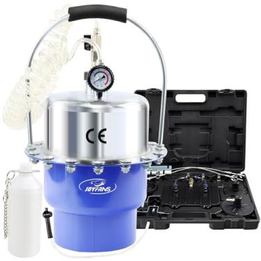 Imagem de JoyFans Kit de sangramento de freio, sistema de sangramento de freio pneumático de pressão de ar portátil, conjunto de ferramentas de sangramento de fluido de freio e embreagem do cilindro mestre com