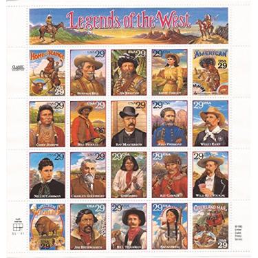 Imagem de US Stamp - 1994 Legends of The West 20 Stamp Sheet Scott #2869
