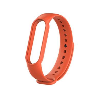 Imagem de Nandos-Store - Pulseira NSmart compatíveis com MI BAND 1/ MI BAND 2 / MI BAND 3 / MI BAND 4 / MI BAND 5 / MI BAND 6 / MI BAND 7 / MI BAND 8 (MI BAND 8, Laranja)